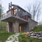 Northwoods cabin features contemporary design Northwoods cabin features contemporary design